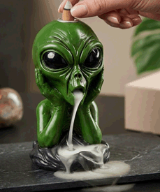 Alien Back Flow incense Burner